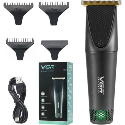 VGR New Hair Clipper USB Rechargeable Electric Hair Trimmer Professional Oil Head Engraving Stainless Steel Blade Durablefor men