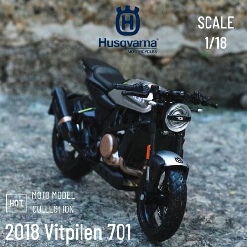 Maisto 1:18 Husqvarna Motorcycles Vitpilen 701 Alloy Motorcycle Diecast Bike Car Model Toy Collection Mini Moto