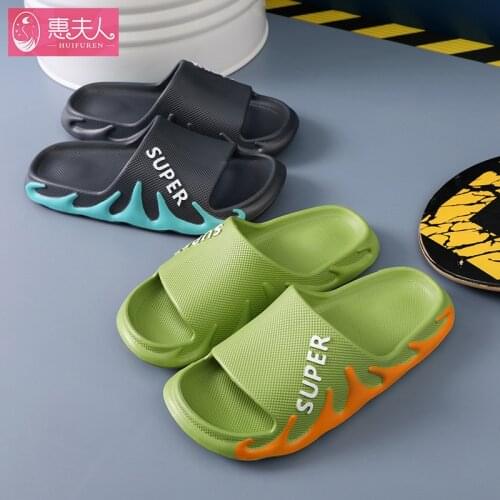 Fashion slippers home indoor bathroom bath couple soft-soled non-slip household slippers ladies mens slippers men shoes
