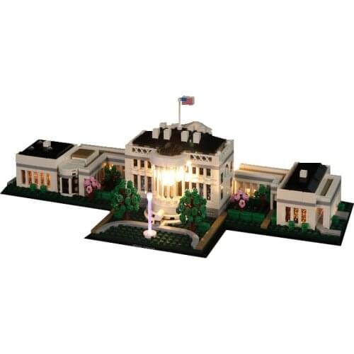 LED Light Kit For 21054 Architecture Series The White House Toys Building Blocks Lighting Set (Only LED Light, No Block Kit)