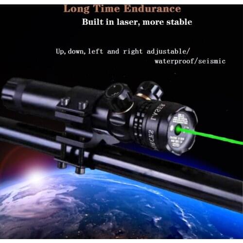 New Laser Sight Tactical Military Civil Telescope Adjustable Switch Rifle Scope Rail Mount Gun Hunting Lazer Pointer Green Dot