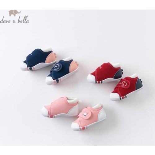 DBX16241 Dave Bella autumn baby girls boys fashion cartoon canvas shoes new born unisex casual shoes