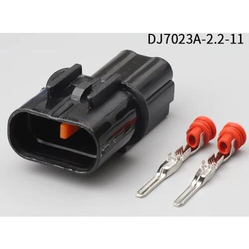 PB625-02027 500pcs 2Pin 2.2mm male Auto Motorcycle Electronic Wiring Connector for AUdi,VW,BMW, Honda,Toyota,Ford DJ7023A-2.2-11