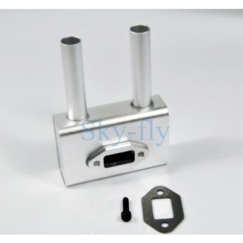 Sky-fly Aluminum Alloy Special Exhaust Pipe Muffler Canister For DLE35RA Engine Kits New arrivel