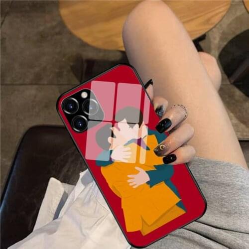 Klaine Engagement Kiss Phone Case Glass Phone Case For iphone 12 11 Pro Max XS XR X 8 7 Plus SE2 Case