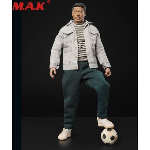 In Stock 1/6 Scale Shaolin Soccer LT002 Gold Right Foot Wu Mengda Uncle Full Set Action Figure for Fans Collection