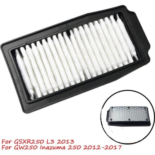 Motorcycle Air Intake Filter Cleaner Element Motor Air Filter For Suzuki GW250 Inazuma 250 2012-2017 GSX-R250 GSXR250 L3 2013