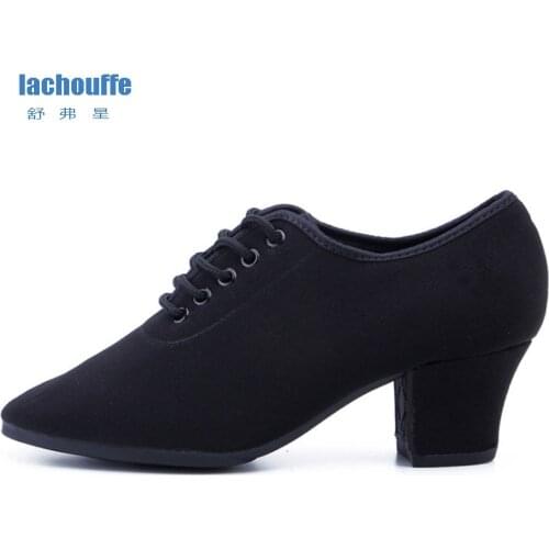 Gilrs Black Dance-shoes Professional Latino/Ballroom/Salsa Shoes Dance Heels 3cm/5cm Dancin Woman Shoes Dancing Ladies EU 28-45