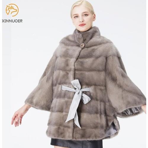 Natural Fur Ladies Winter Warm Mink Coat Luxury Fashion Casual Business Genuine Ladies Jacket New Products In 2021