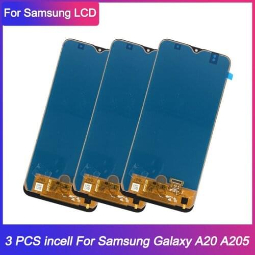 3 PCS 6.22 incell For Samsung Galaxy A20 Screen Display LCD 6.22 For Samsung Galaxy A20 LCD Display With Touch Screen Digitizer