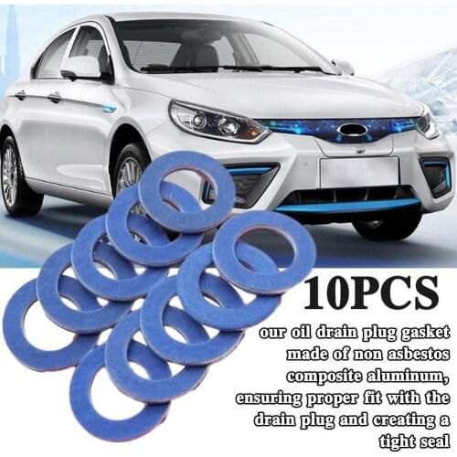 10/12 Pcs Engine Oil Drain Plug Seal Washer Oil Pan Gaskets Rings 90430-12031Car Accessories