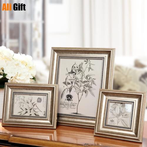 4/6/7/10 Inch European Style Photo Frame Exquisite Set-up Retro Desktop Decoration Photo Frame American Picture Baby Photo 1