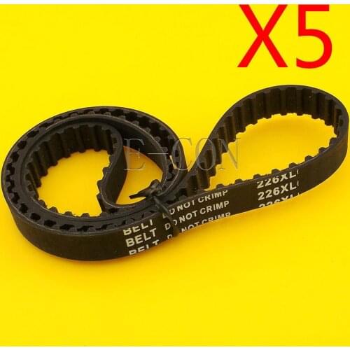 5pcs 226XL Timing Belt L039 113Teeth Width 0.39inch(10mm) XL Positive Drive Pulley for CNC Stepper Motor and Engraving Machine