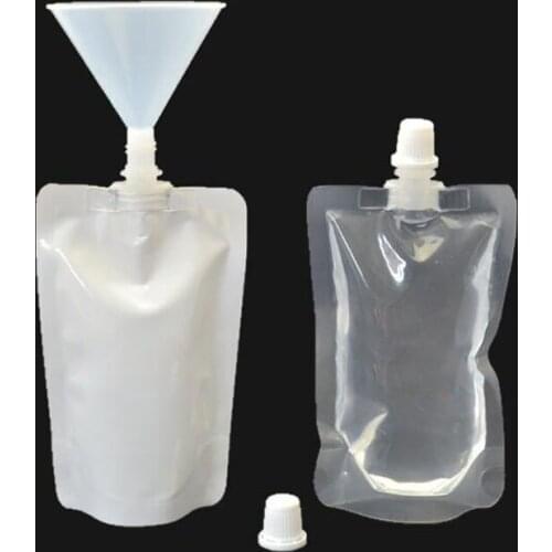 500pcs 100ml Plastic Mylar Stand Up Spout Bag Fill Sauce Juice Jelly Beverage Bag Sample Package Pouch ZA6775