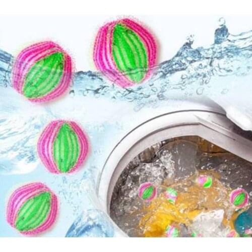 6pcs Magic Pet Hair Removal Laundry Ball Grabbing Lint Fluff Cleaning Remover Washing Machine Household Laundry Washing Balls