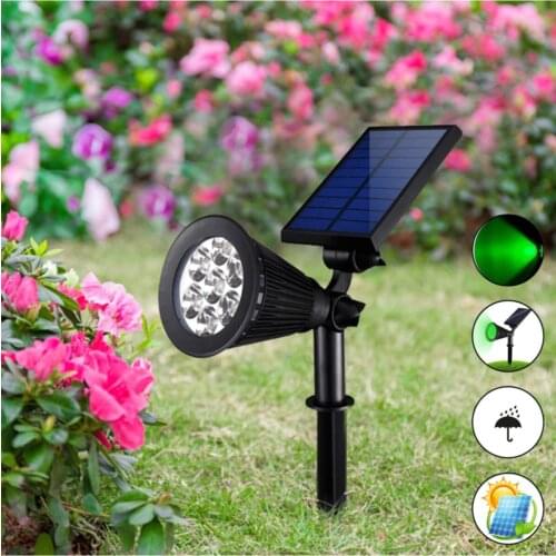 7w Solar Powered Sun Power Led (Green Color)