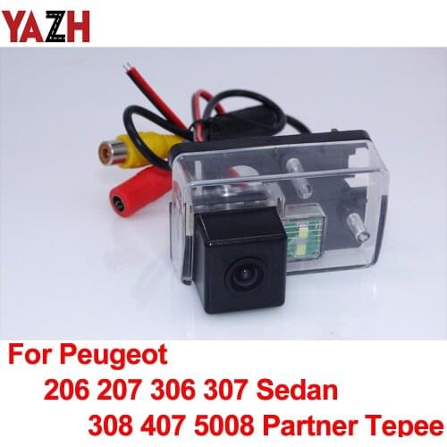 Auto Radio Backup Rear View Camera For Peugeot 206 207 306 307 Sedan 308 407 5008 Partner Tepee GPS Unit HD Car Rear View Camera