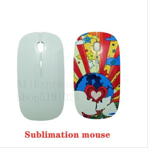 Free Shipping 6pcs/lot sublimation blank New 3D wireless mousel For Sublimation INK Print DIY