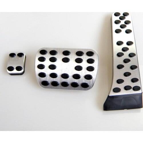 No Drill Gas Accelerator Brake Pedal Pad Cover For Mercedes Benz GLK Aluminum alloy gas brake pedal with AMG LOGO