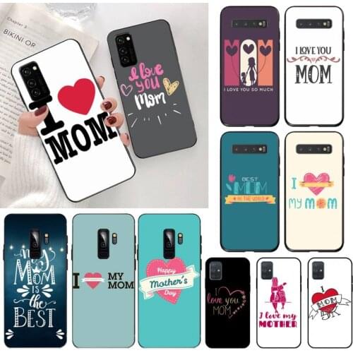I love my super MOM Phone Case for Samsung S20 plus Ultra S6 S7 edge S8 S9 plus S10 5G lite 2020