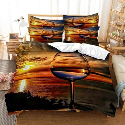 Bedding set duvet cover set 3d bedding digital printing bed linen queen size bedding set fashion design