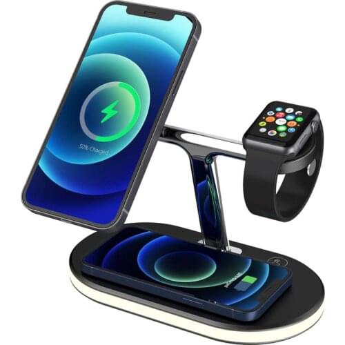 3-in-1 Magnetic Wireless Charger 15W Desktop Charging Base Station Mobile Phone Cellphone Grip Holder Stand Drop Shipping Hot