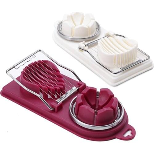 Multifunction Stainless Steel Egg Cutter Fruit Slicer Boiled Eggs Strawberry 37MF