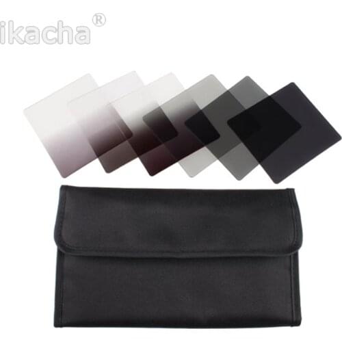 Camera Lens Fliters ND Filters Graduated Neutral Density ND2 4 8 Color Set+ Bag For Cokin P Series All Camera Accessories
