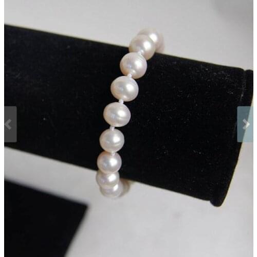 New Arrival Favorite Pearl Bracelet 8-9mm Single Real Freshwater Pearl Bracelet Wedding Birthday Women Gift Fine Jewelry