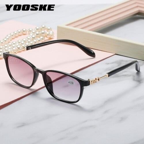 YOOSKE Retro Anti Blue LIight Women Men Reading Glasses Presbyopia Eyeglasses Ladies Computer Prescription Eyewear 1.0 1.5 2.0