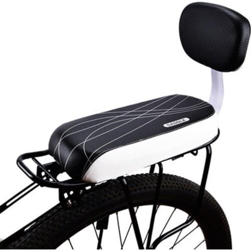 Mountain bike bicycle rear seat sponge cushion with backrest seat plate seat bicycle riding equipment accessories
