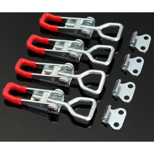 2/pcs Adjustable Toolbox Case Metal Toggle Latch Catch Clasp Quick Release Clamp Anti-Slip Push Pull Toggle Clamp Tools