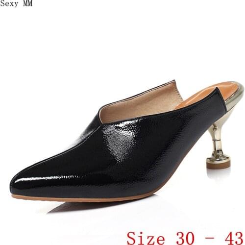 Pumps Women Oxfords Career Slingbacks Shoes Stiletto High Heels Woman High Heel Shoes Small Plus Size 30 31 32 33 - 40 41 42 43