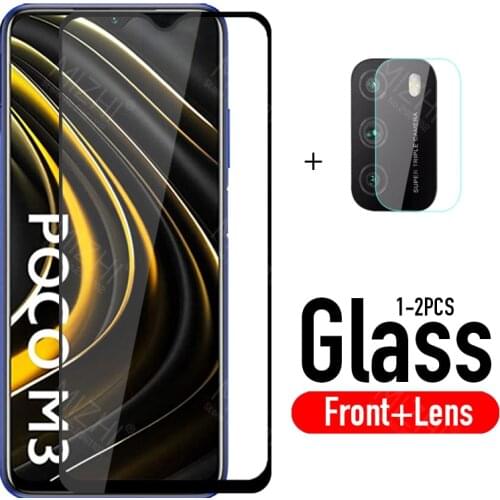 Protective glass For Poco M3 screen protector tempered glas on For Xiaomi Poco M3 M 3 PocoM3 safety protection film