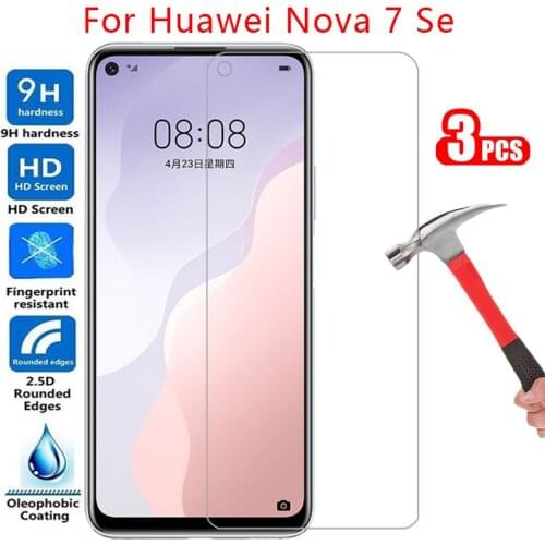 Protective tempered glass for huawei nova 7 se 7se screen protector on nova7se film huawey huwei hawei huawi huawe huawai hawawi