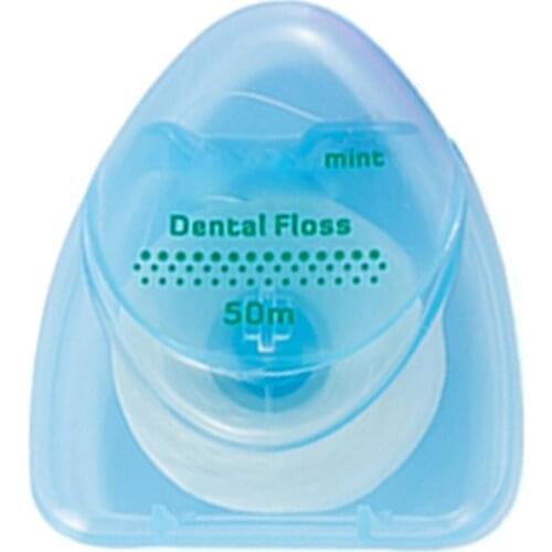 Dental Floss 50 meter 54 Yard Wire Floss Dental Mint Pick Interdental Floss Flavor Flosser Pick Brush Tooth Stick Dental Q6M5
