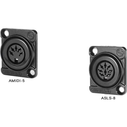 1Pcs D-type panel mounting information box hand in hand conference microphone six core 8-pin midi5 core Din socket