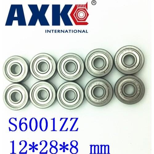 2019 Limited New 10pcs/lot High Quality Abec-1 Z2v1 Sus440cstainless Steel Deep Groove Ball Bearings S6001zz 12*28*8 Mm