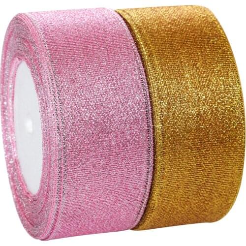 38mm 25yard/22m/roll Glitter Onion Ribbon Chrismas Wedding Decor Cake Candy Wrap Materials Box Package Ribbons DIY Accessories