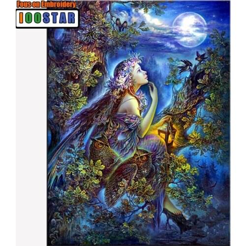 Diamond Embroidery Kits DIY 5D Diamond Painting Angel Mosaic Pattern Picture Of Rhinestones Crystals Fantasy Forest Home Decor