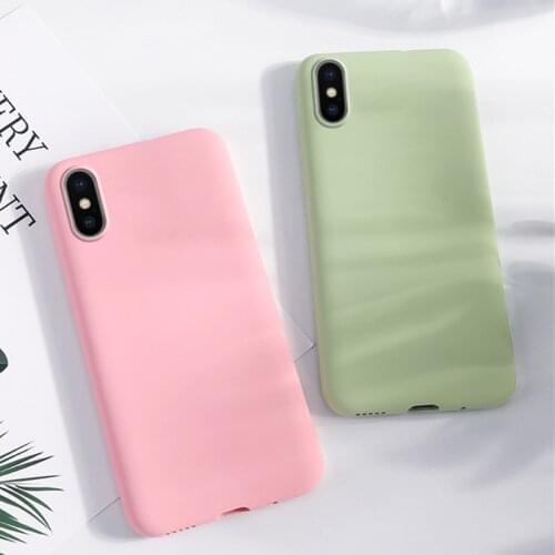 For Xiaomi Redmi 6A Case Phone Bumper Luxury Liquid Silicone Soft Anti-knock Back Phone Case For Xiaomi Redmi 6A Cover Funda