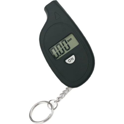 1pcs Digital Tire Tyre Air Pressure Gauge Key Chain LCD Meter Auto Tire Display Pressure Safety Alarm Keychain Motorcycle M J3F8