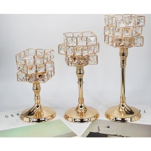 Wrought iron candlestick European romantic home creative ornaments wedding props candlestick home decor