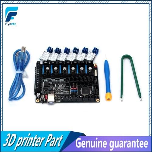 FYSETC F6 V1.3 Board ALL-in-one Electronics Solution Mainboard With 6pcs TMC2130 V1.2 For SPI Function Flying Wire VS SKR V1.3