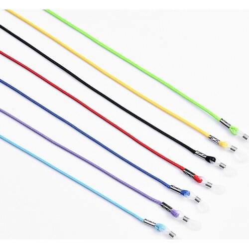 2Pcs Cute Children Sunglasses Mask Holder Leather Rope Student Fashion Outdoor Sports Glasses Chain Neck Strap for Women Gifts