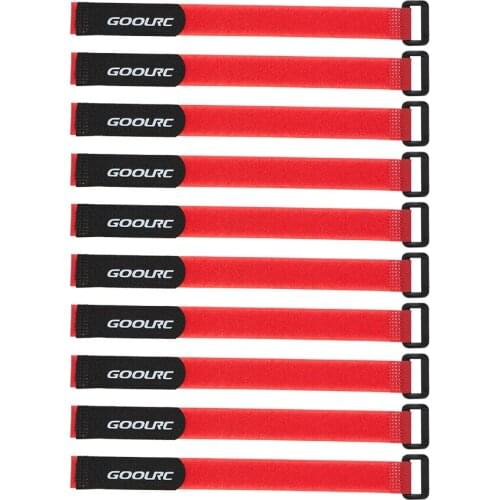 10Pcs GoolRC Strong RC Battery Antiskid Straps Battery Bands 285mm for RC Drone Helicopter and RC Car