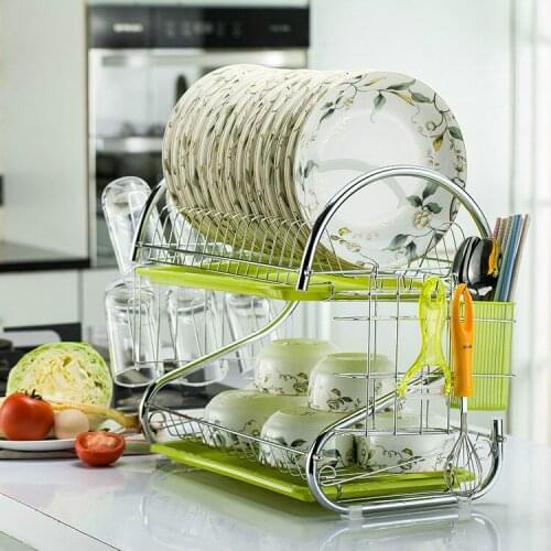New dish rack kitchen storage rack drain bowl cutlery plate portable drying rack household shelf cutlery storage box