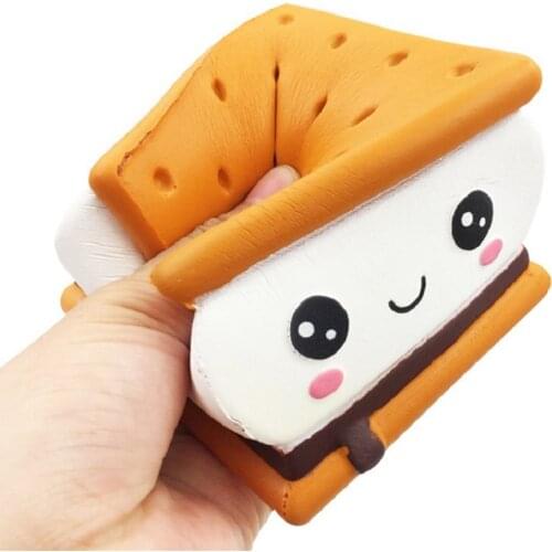 New Fashion Jumbo Squishy Slow Rising Biscuits Cute Kids Toys Stress Relief Toy Decompression vent toy
