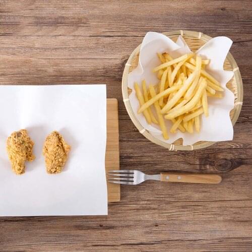 OTHERHOUSE 50Pcs Pastry Baking Oilpaper Mat Non-stick Fried Food Mat Paper Pastry Cakes Pad Oven Oil Paper Kitchen Baking Tools