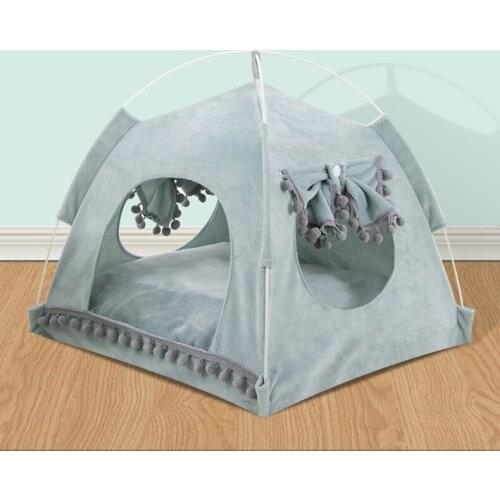 Pet Tent Cave Bed for Cat Small Dog Portable Folding Washabl Cat Tent Kitten Bed Cat Hut Pet Bed Tent Warm Cozy Cave Puppy House